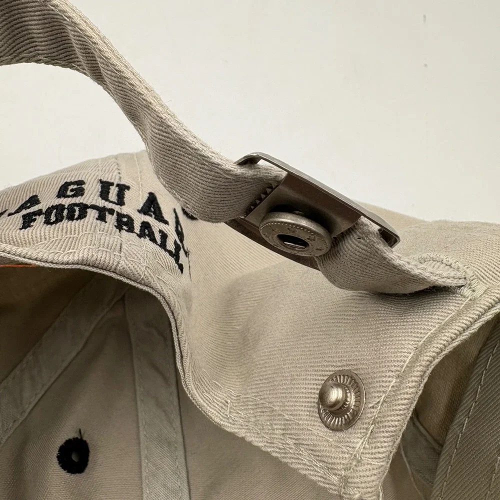 Jacksonville Jaguars Football Cap‎ Khaki Embroidered Logo Adjustable Strap Men